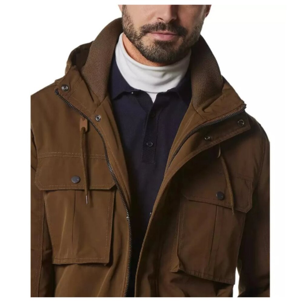 Andrew Marc Men's 4-Pocket Jacket Brown XL